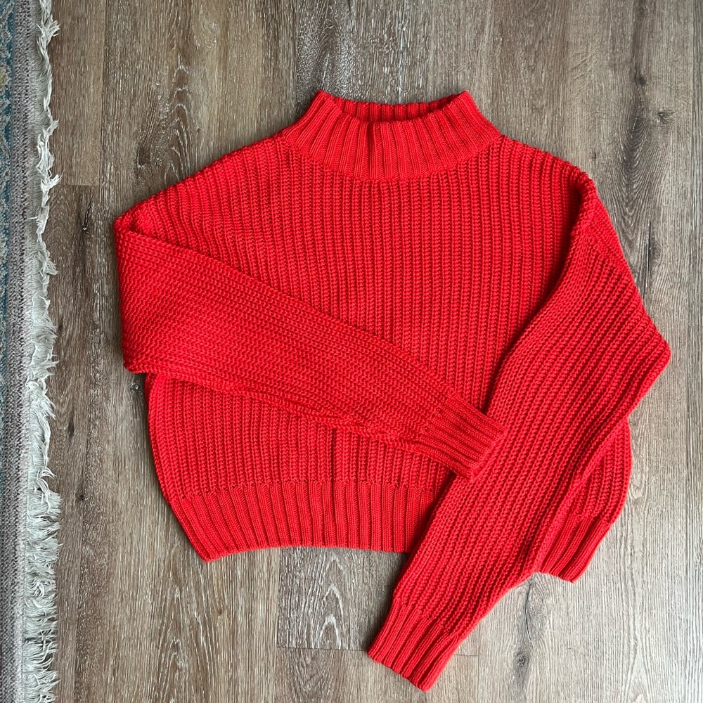 Last Call!! H&M Vibrant Red Turtleneck Sweater